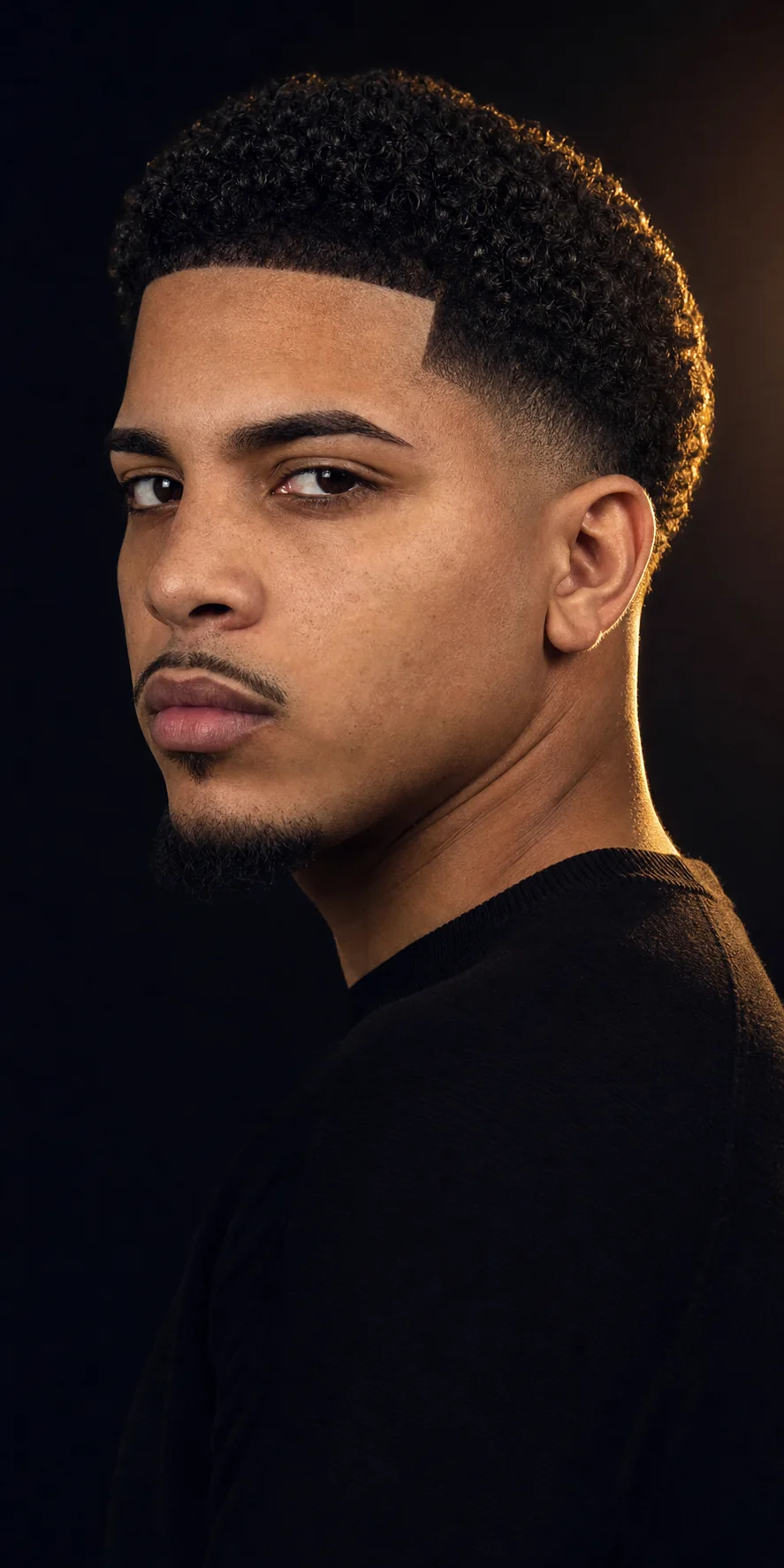 Corte masculino Curly taper