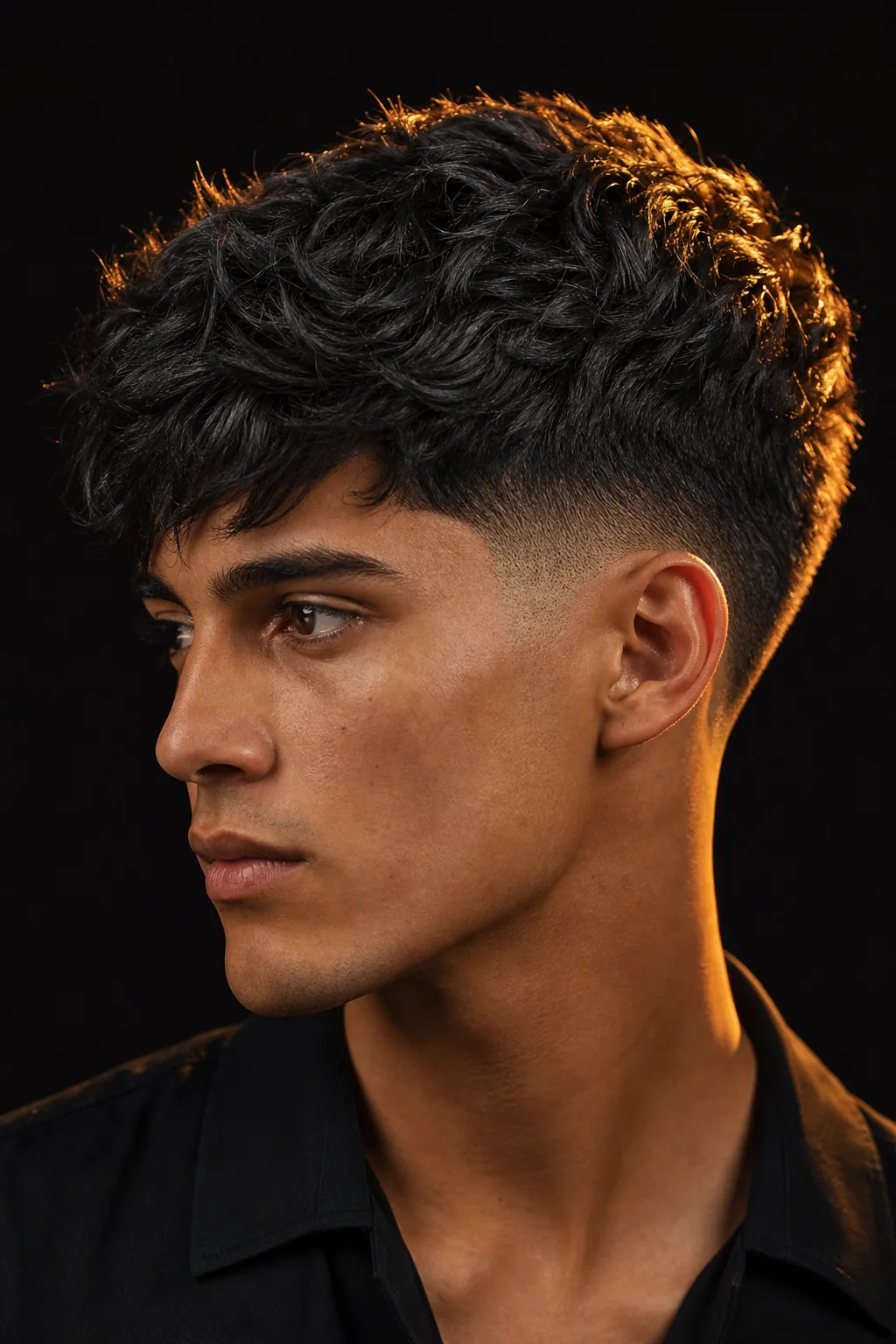 Corte masculino Textured fade