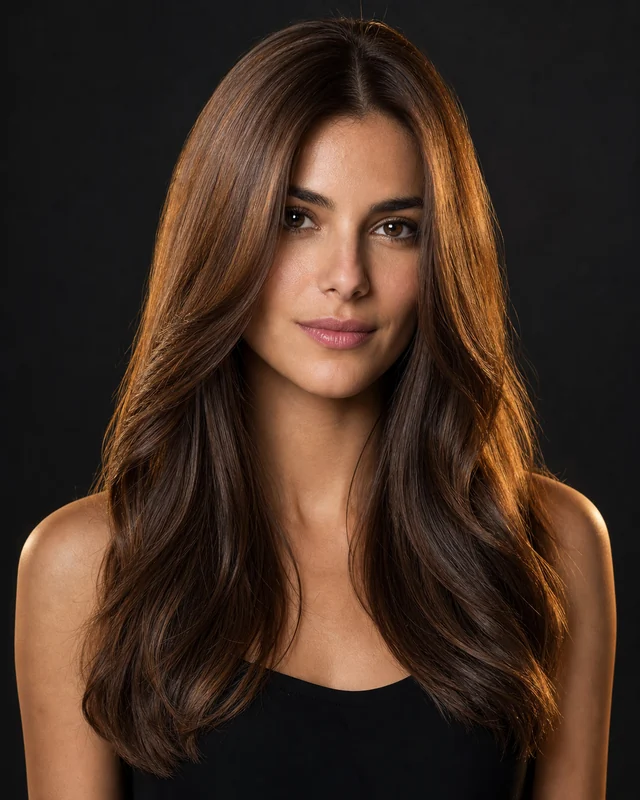 Resultado de reconstrucción capilar: cabello restaurado, hidratado y saludable